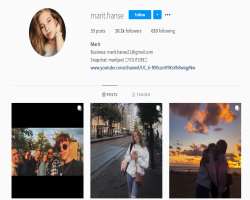 Marit started her career by uploading pictures on popular picture sharing app Instagram has gained more than 10 thousand followers.